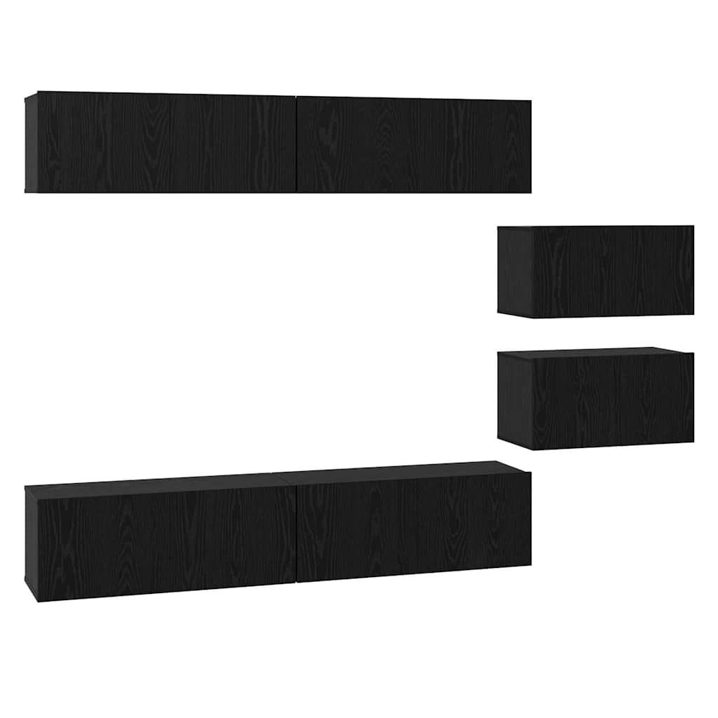 Tv-Schrankset 6 Pcs Holzwerkstoff