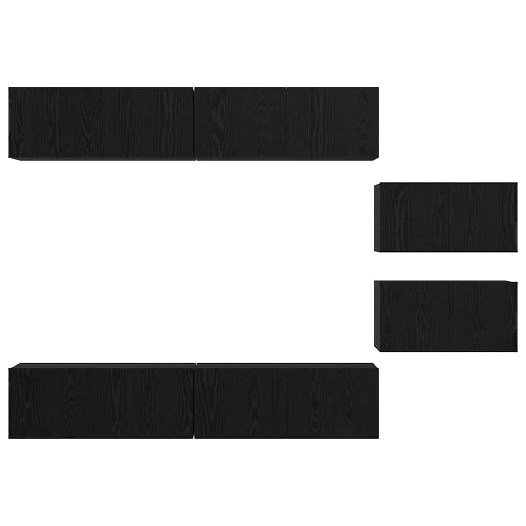 Tv-Schrankset 6 Pcs Holzwerkstoff