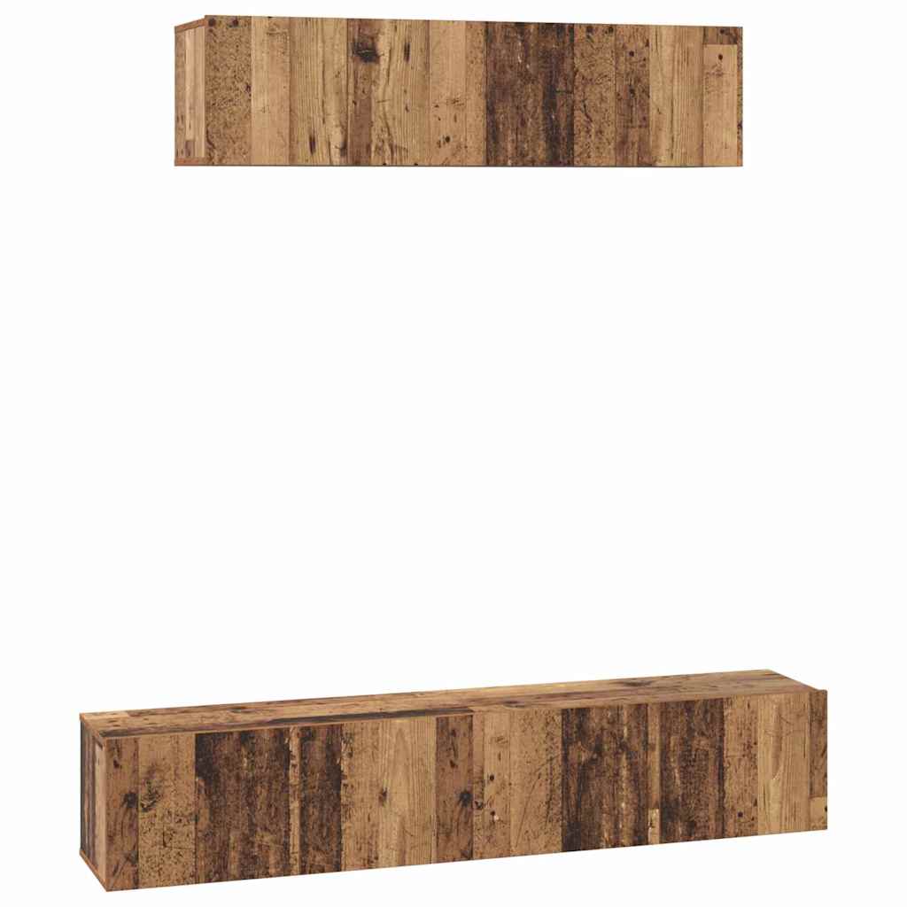 Tv-Schrankset 4 Pcs Holzwerkstoff