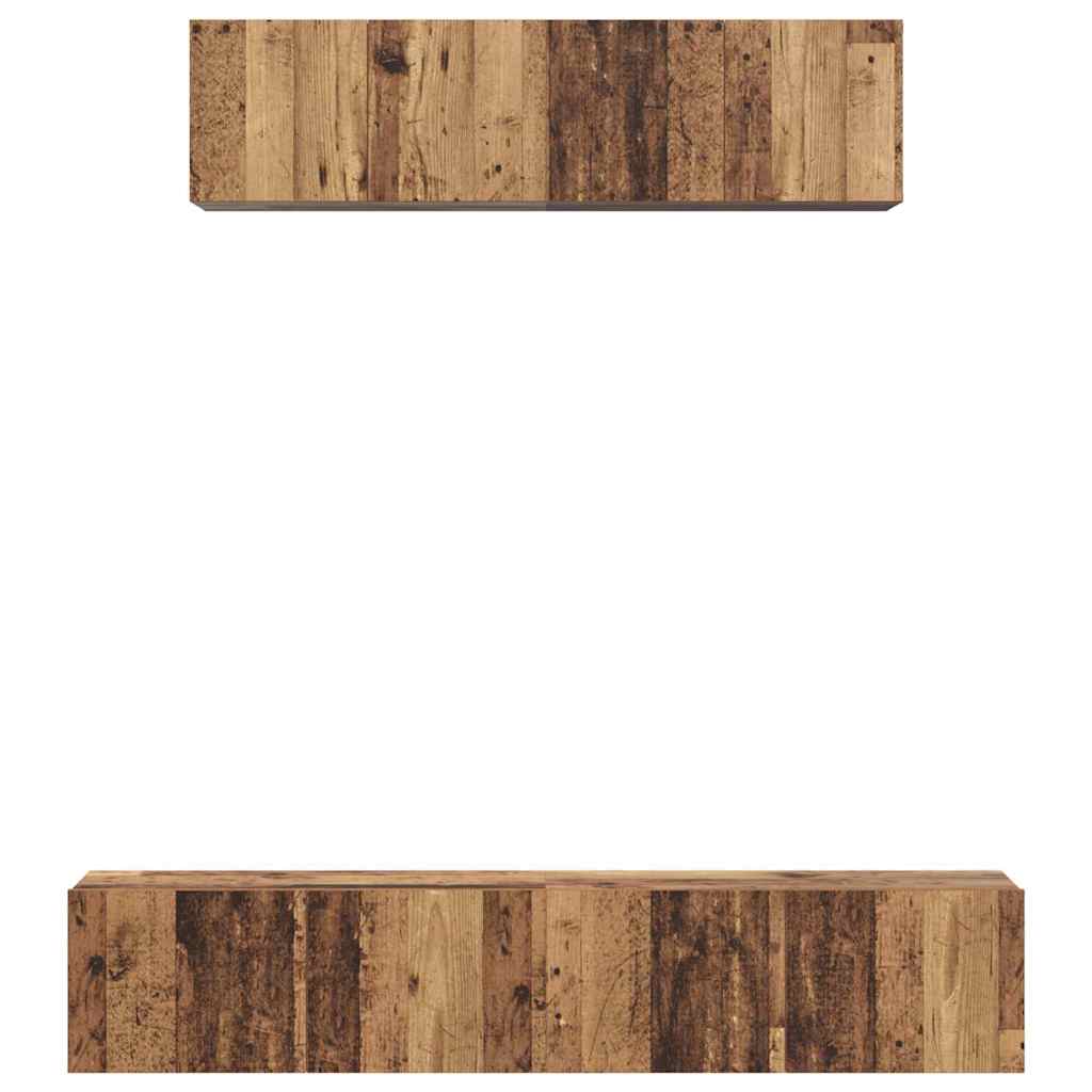 Tv-Schrankset 4 Pcs Holzwerkstoff