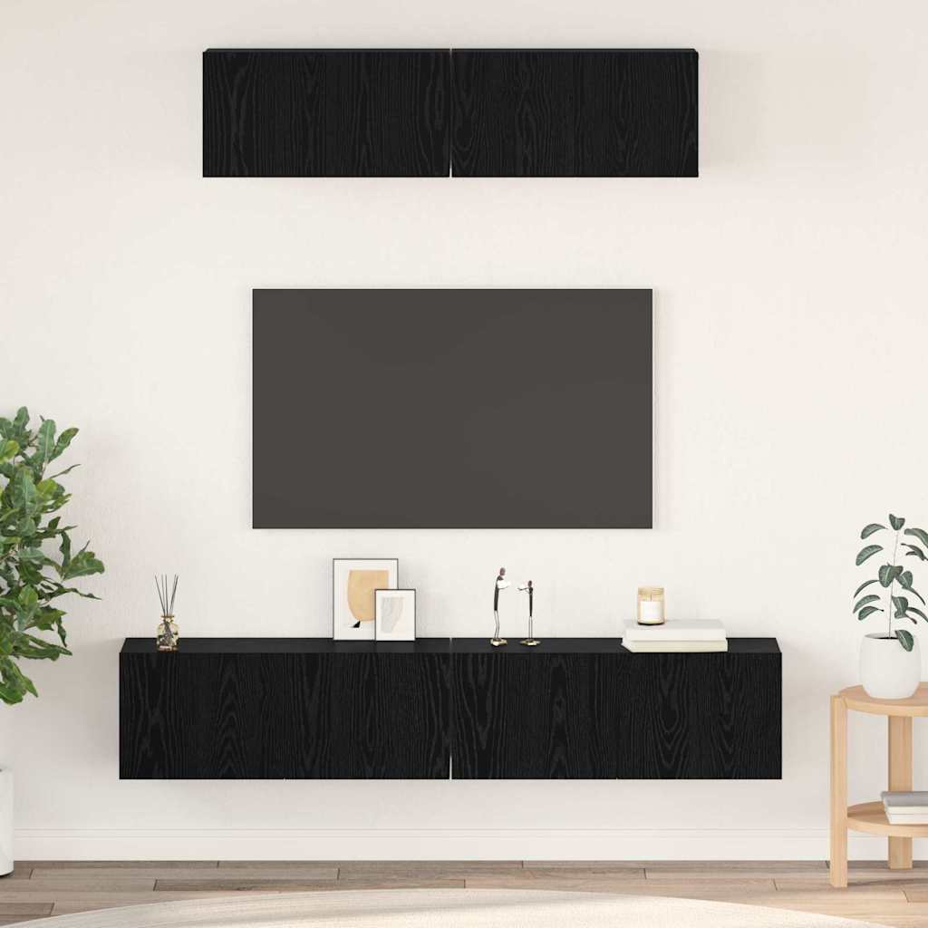 Tv-Schrankset 4 Pcs Holzwerkstoff