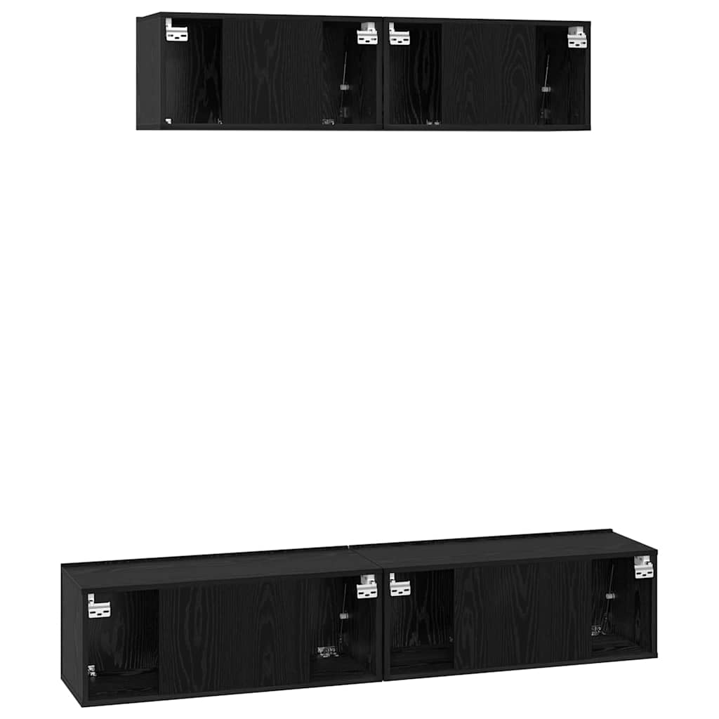 Tv-Schrankset 4 Pcs Holzwerkstoff