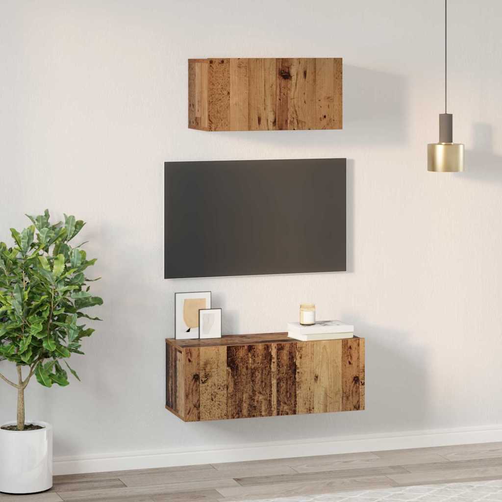 Tv-Schrankset 2 Pcs Holzwerkstoff