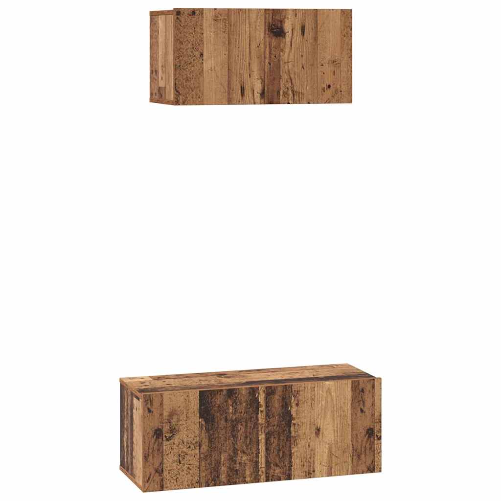 Tv-Schrankset 2 Pcs Holzwerkstoff