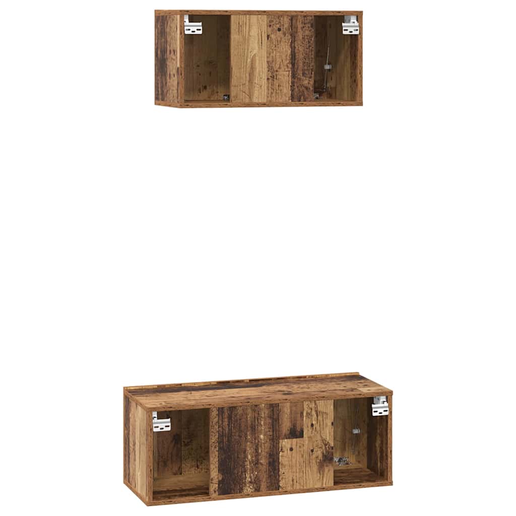 Tv-Schrankset 2 Pcs Holzwerkstoff