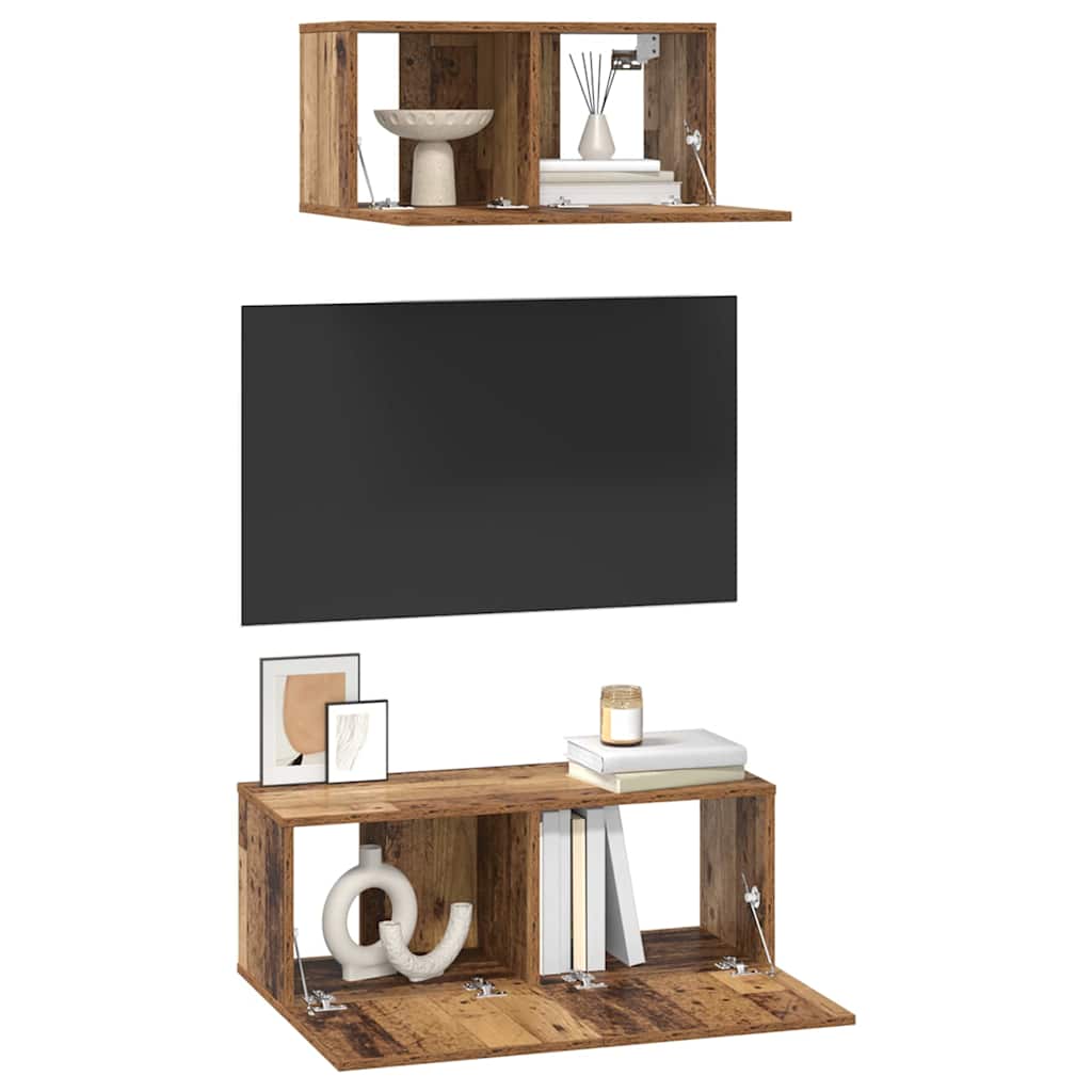 Tv-Schrankset 2 Pcs Holzwerkstoff