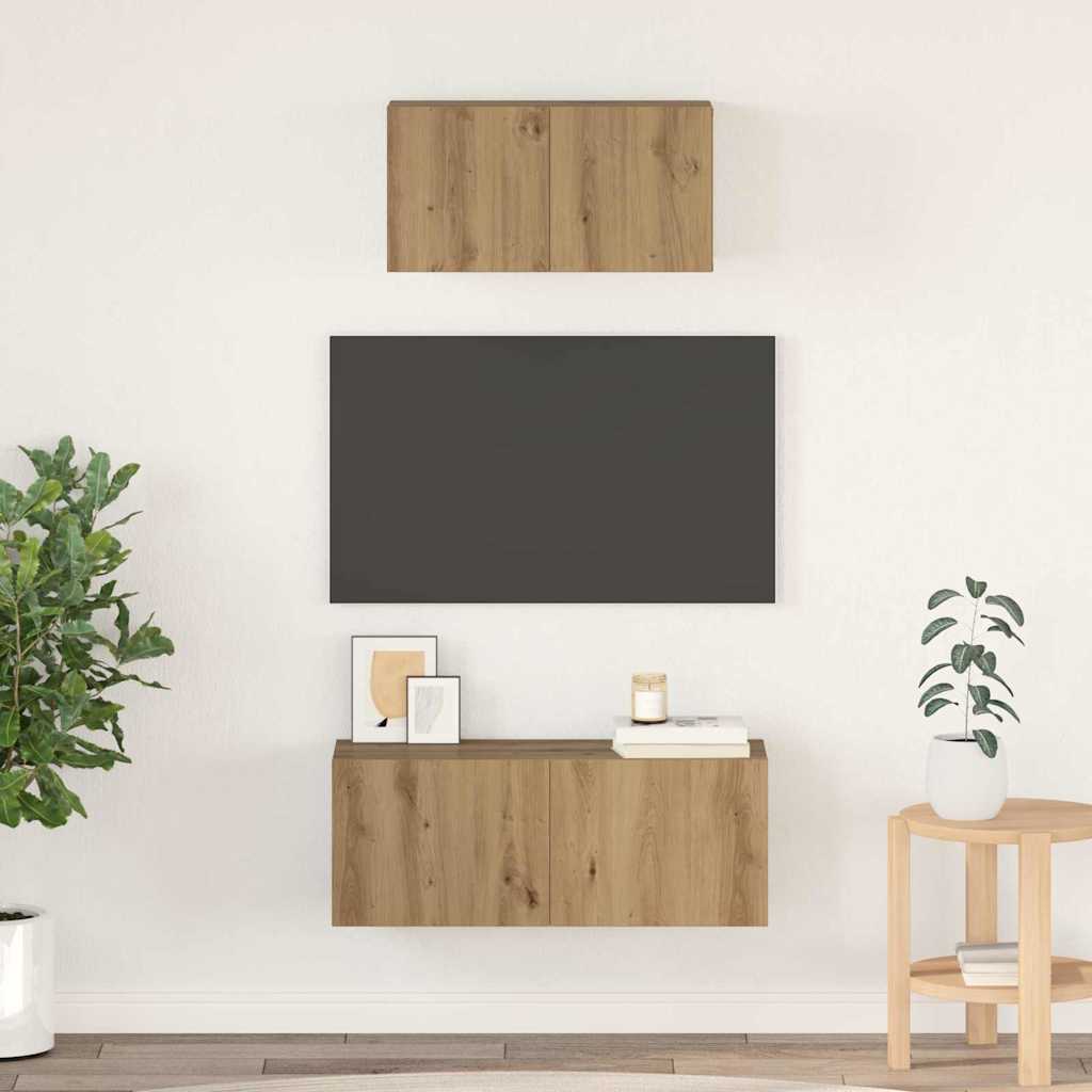 Tv-Schrankset 2 Pcs Holzwerkstoff