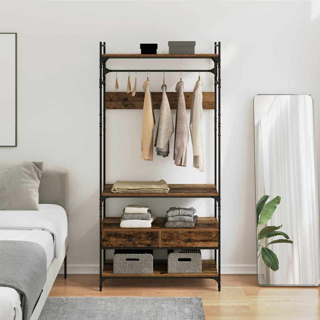 Kleiderschrank 89 X 39 X 184.5 Cm Holzwerkstoff