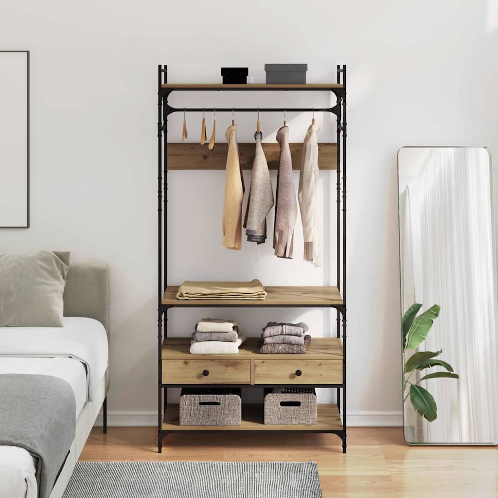 Kleiderschrank 89 X 39 X 184.5 Cm Holzwerkstoff