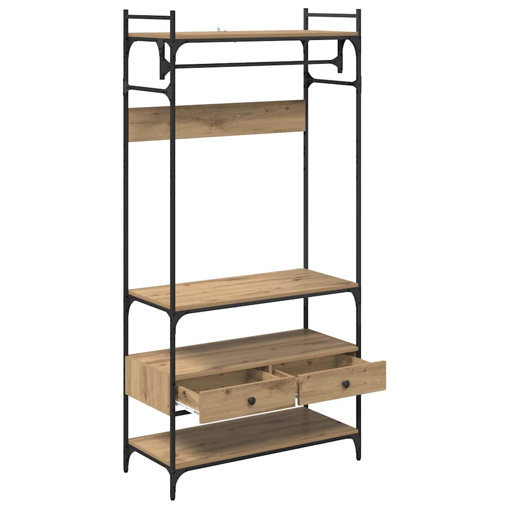 Kleiderschrank 89 X 39 X 184.5 Cm Holzwerkstoff