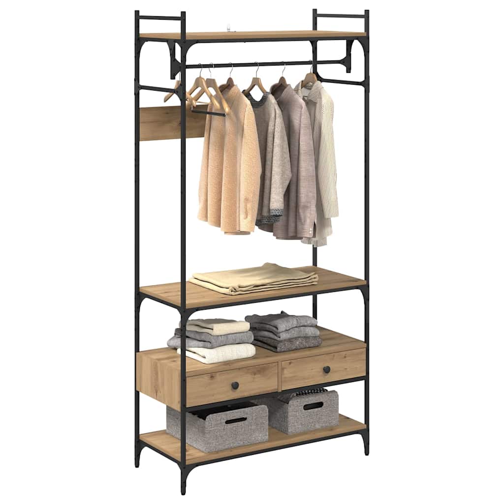 Kleiderschrank 89 X 39 X 184.5 Cm Holzwerkstoff