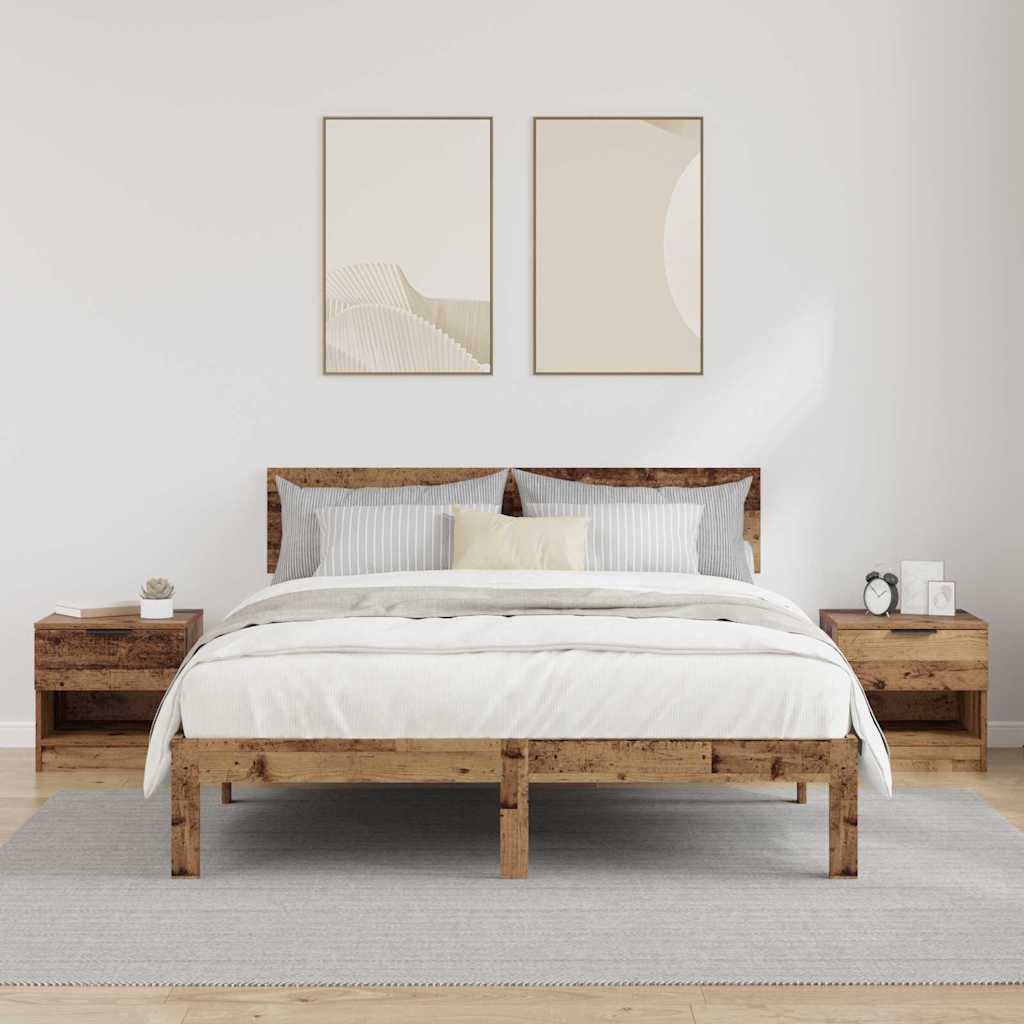 Bettschrank 2 Pcs 40 X 39 X 40 Cm Holzwerkstoff