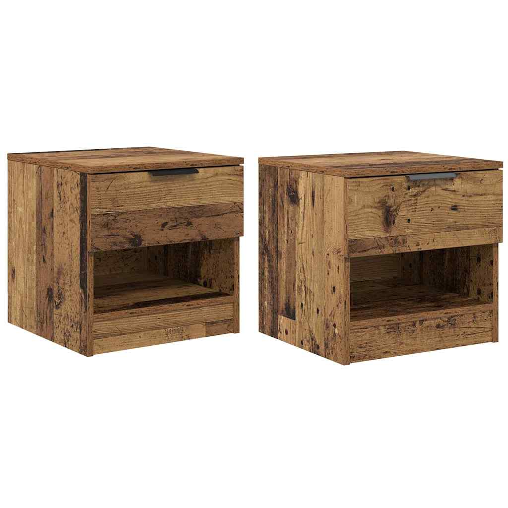 Bettschrank 2 Pcs 40 X 39 X 40 Cm Holzwerkstoff
