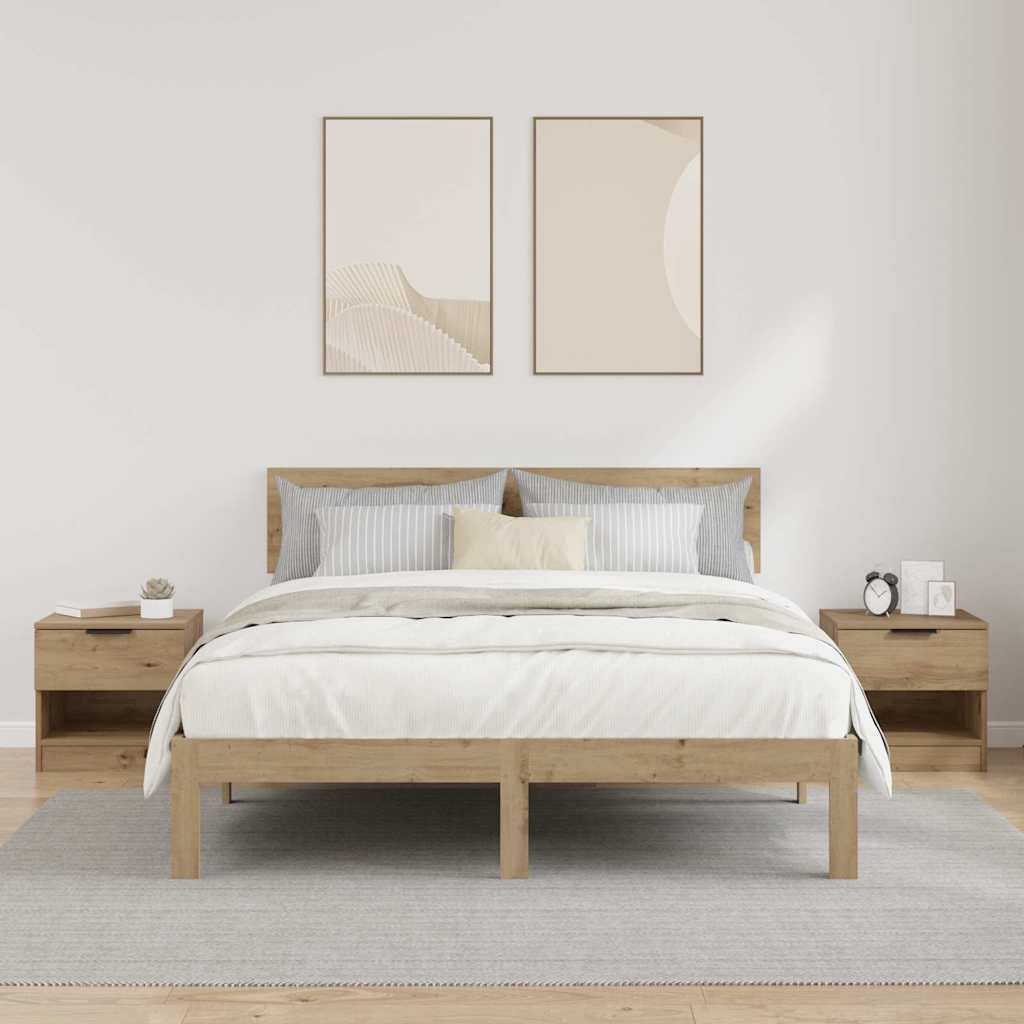 Bettschrank 2 Stk. 40 X 39 X 40 Cm Holzwerkstoff