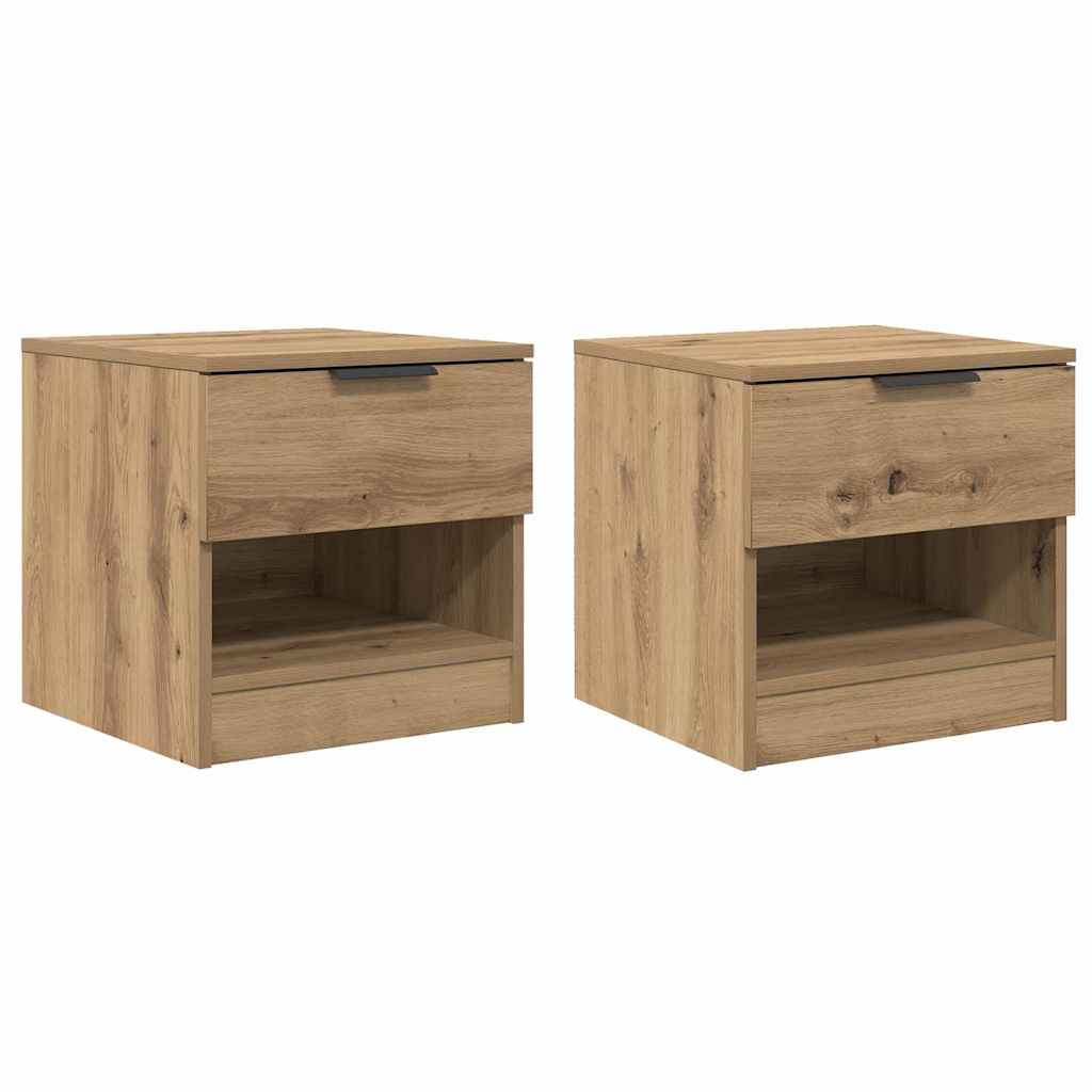 Bettschrank 2 Stk. 40 X 39 X 40 Cm Holzwerkstoff
