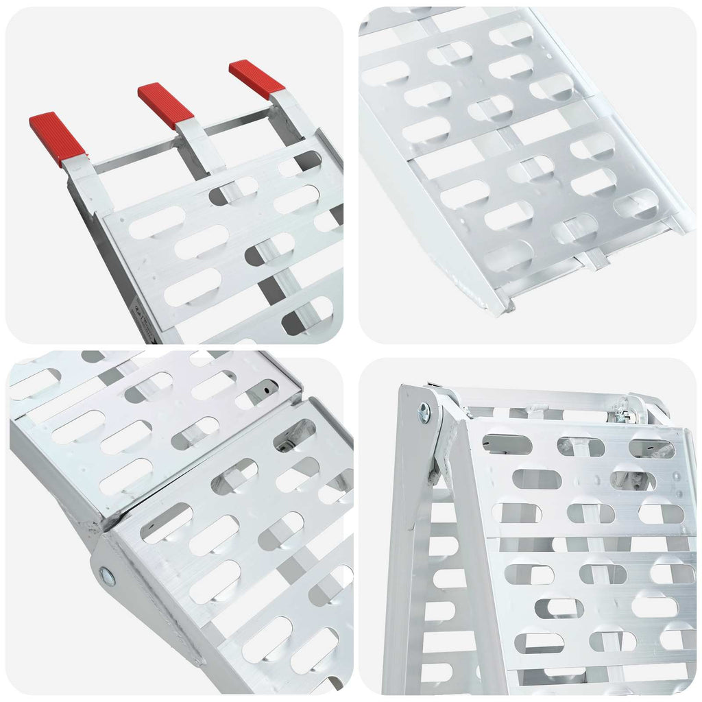 Zusammenklappbare Motorradrampe 340 Kg Pro Rampe 2 Stk.