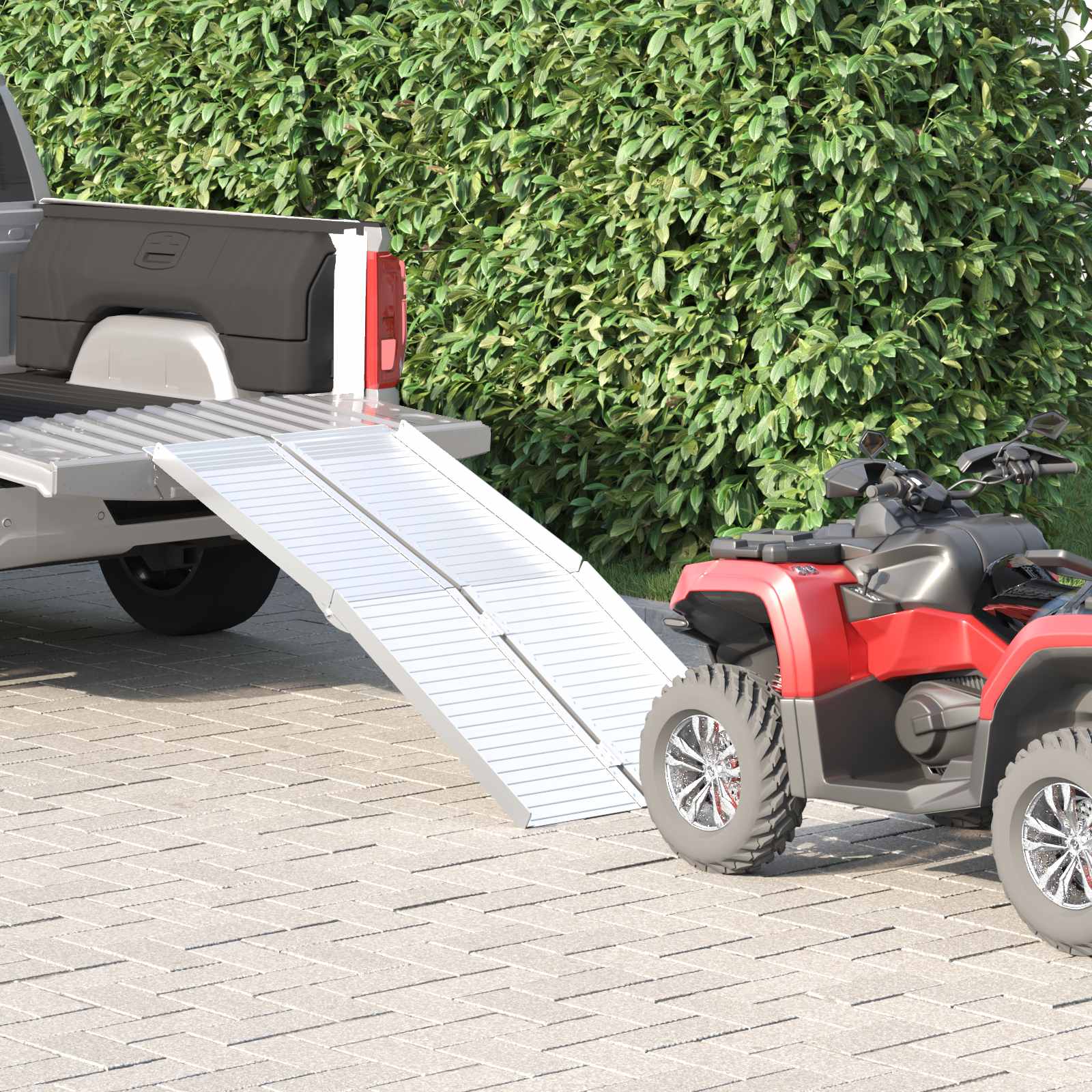 Rampe Für Rollstühle 270 Kg Silber 270 Kg Aluminium