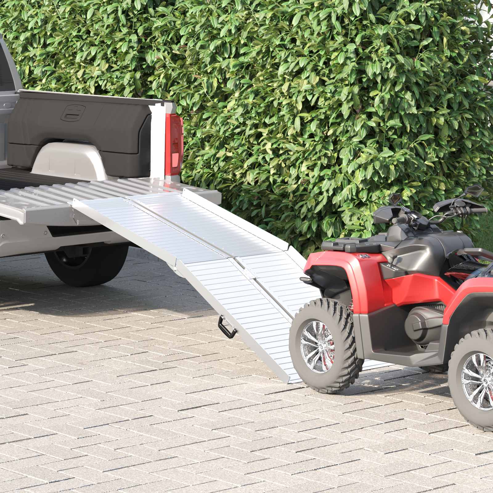 Rampe Für Rollstühle 270 Kg Silber 270 Kg Aluminium