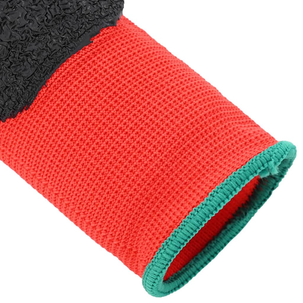 Arbeitshandschuhe 24 Pcs Rot Und Schwarz 11 / Xxl