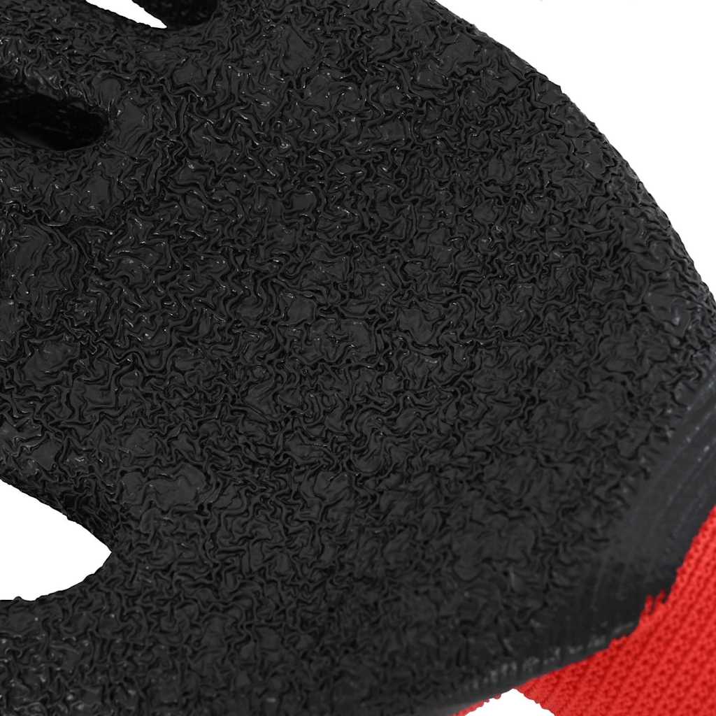 Arbeitshandschuhe 24 Pcs Rot Und Schwarz 11 / Xxl