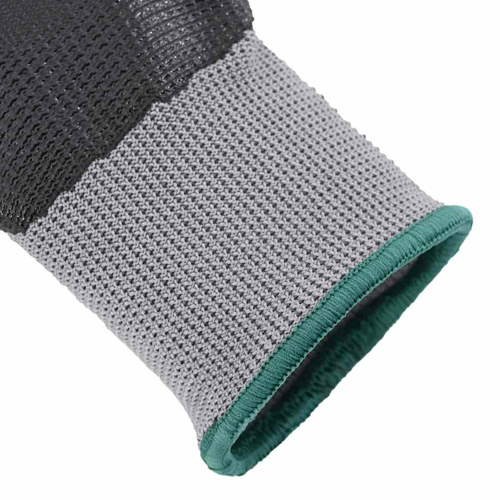 Arbeitshandschuhe 24 Pcs Grau Und Schwarz 11 / Xxl Polyester