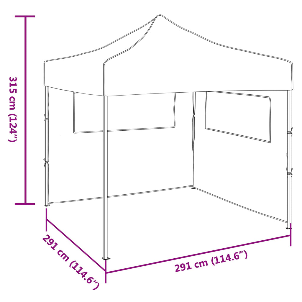 Party-Zelt 291 X 291 X 315 Cm Oxford-Stoff