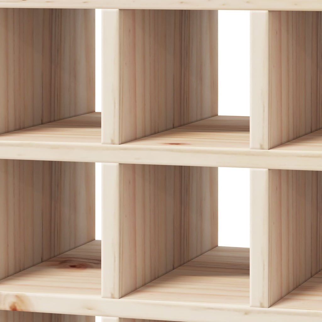 Weinregal 2 Pcs 56 X 25 X 56 Cm Massives Kiefernholz