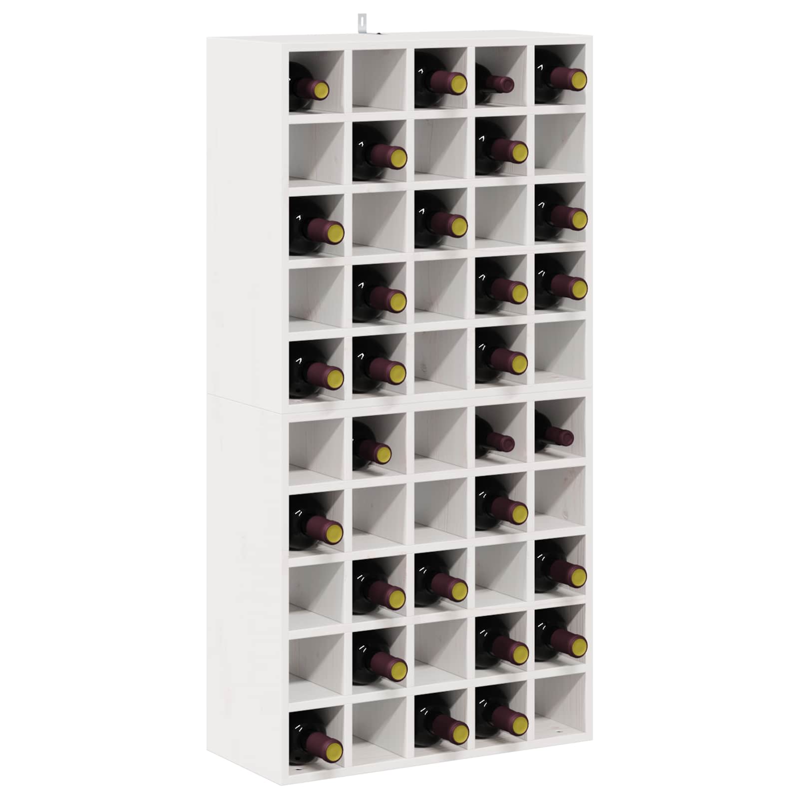 Weinregal 2 Pcs 56 X 25 X 56 Cm Massives Kiefernholz