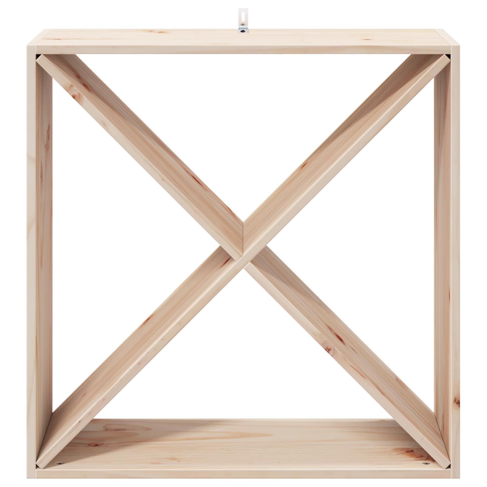 Weinregal 2 Pcs 62 X 25 X 62 Cm Massives Kiefernholz