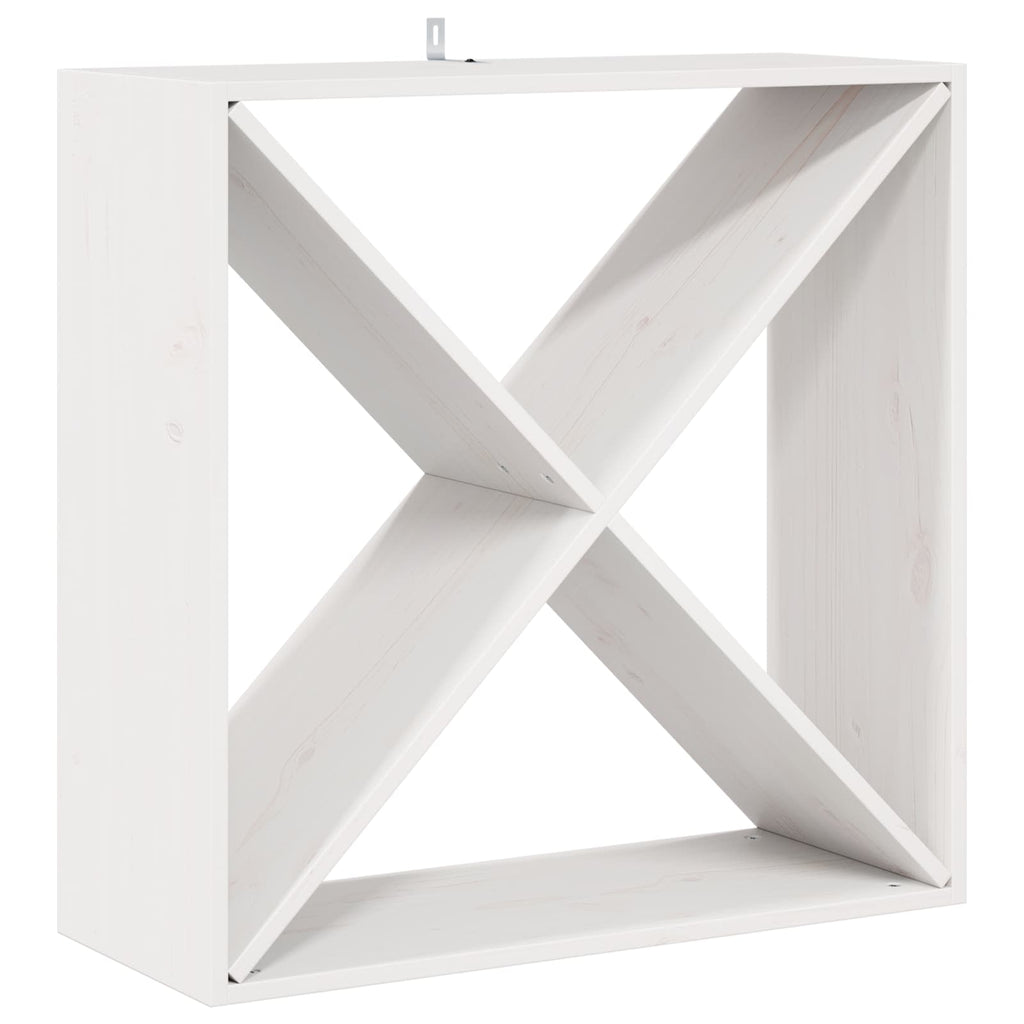 Weinregal 2 Pcs 62 X 25 X 62 Cm Massives Kiefernholz