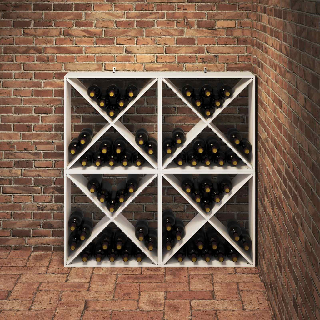 Weinregal 4 Pcs 62 X 25 X 62 Cm Massives Kiefernholz