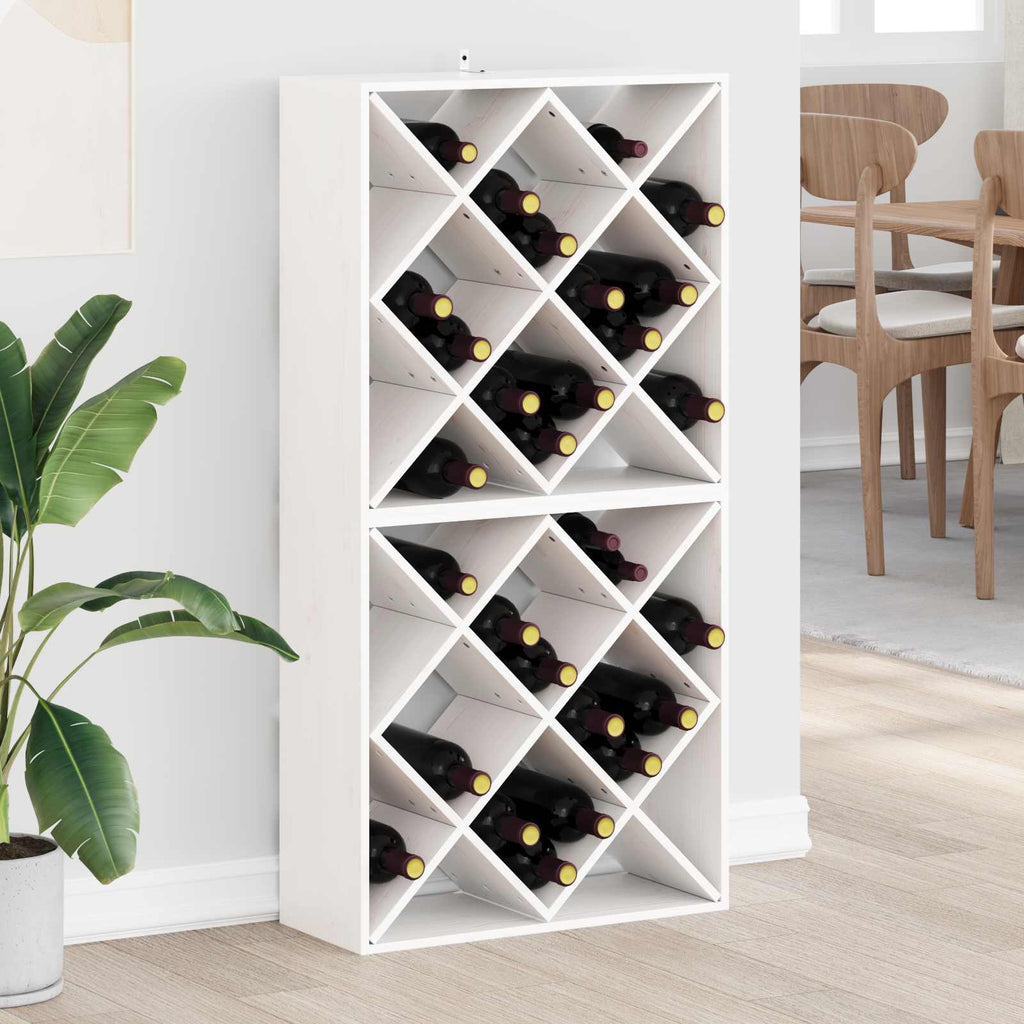 Weinregal 2 Pcs 62 X 25 X 62 Cm Massives Kiefernholz