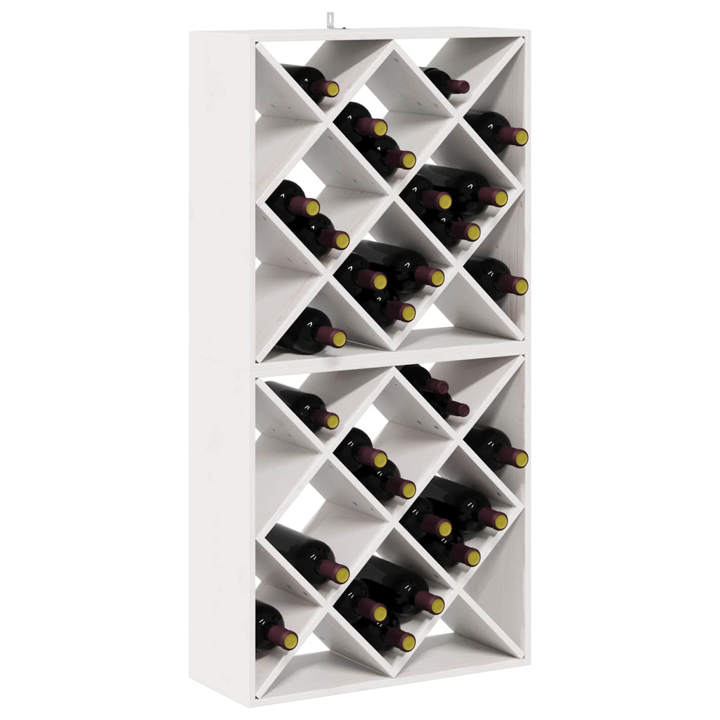 Weinregal 2 Pcs 62 X 25 X 62 Cm Massives Kiefernholz