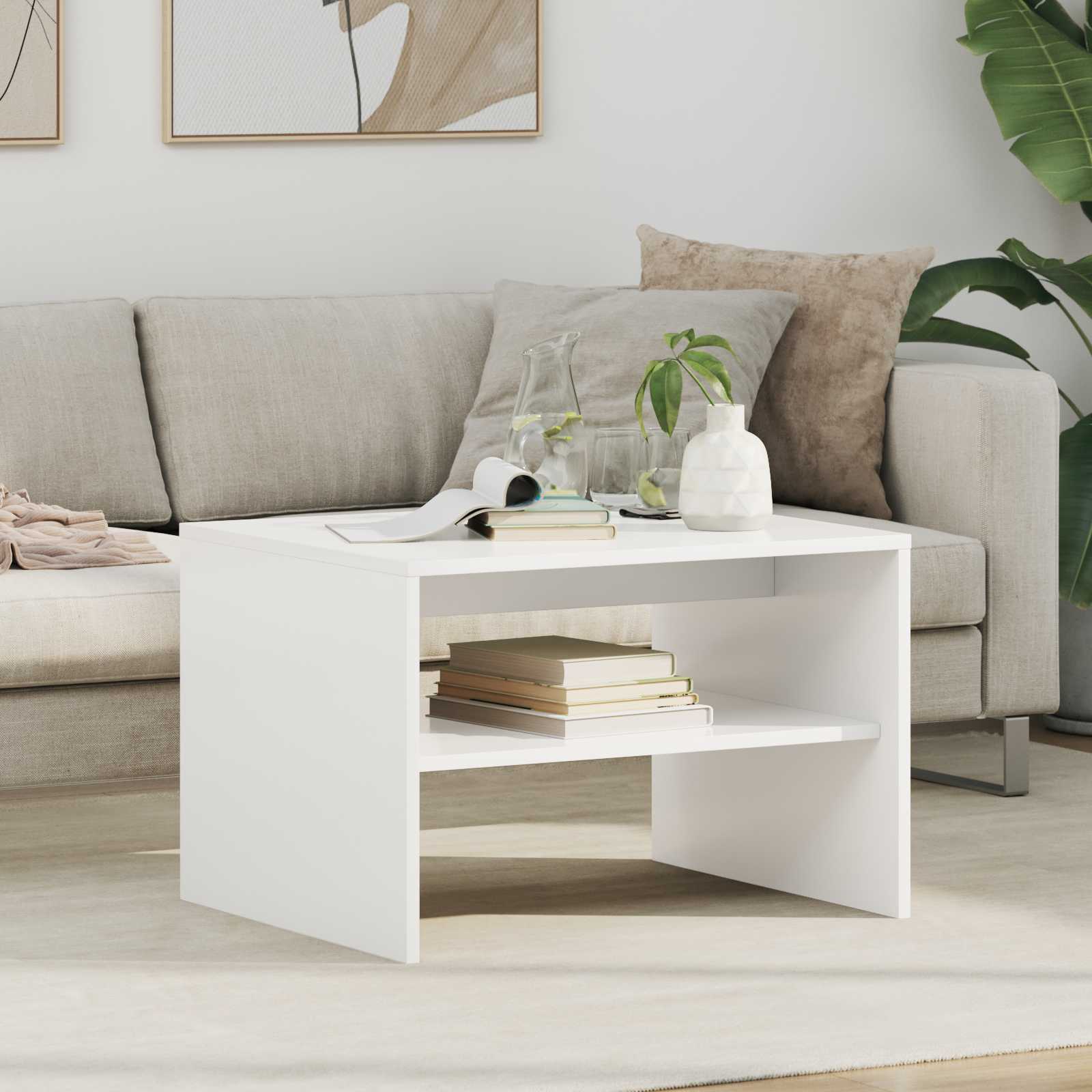 Couchtisch Beton Grau Holzwerkstoff