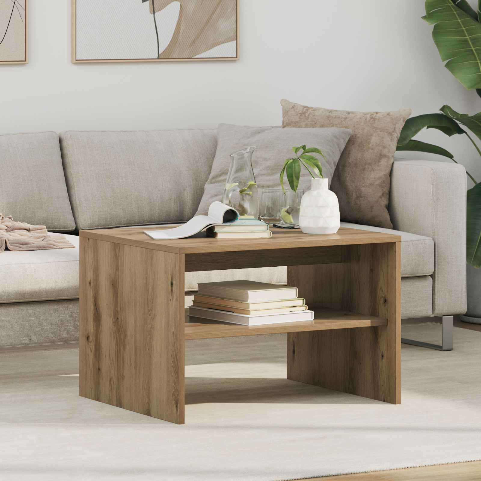 Couchtisch Beton Grau Holzwerkstoff
