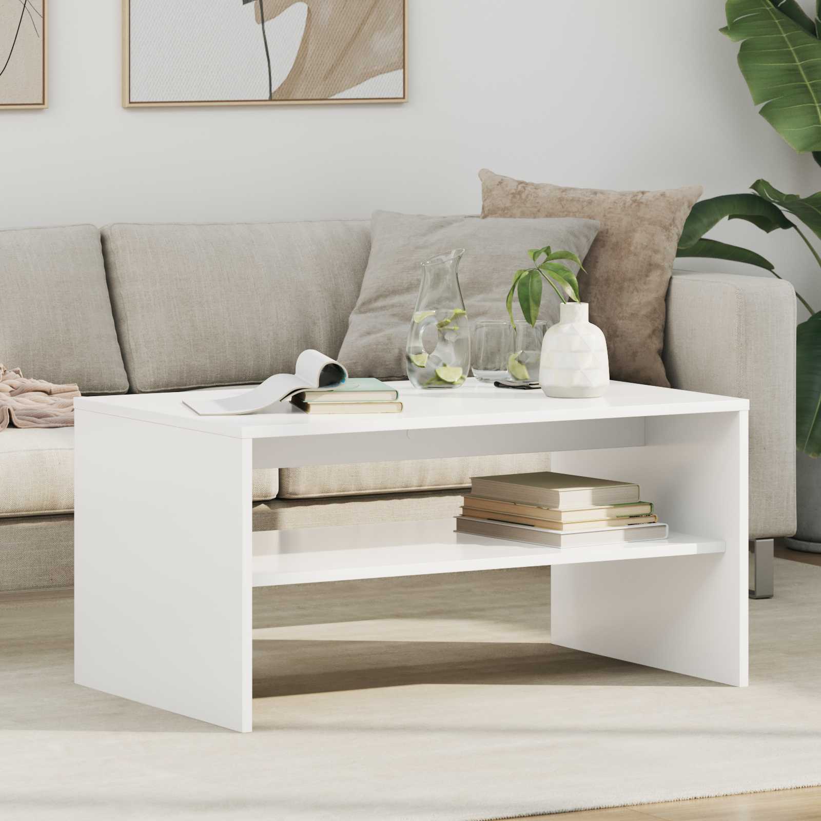 Couchtisch Beton Grau Holzwerkstoff