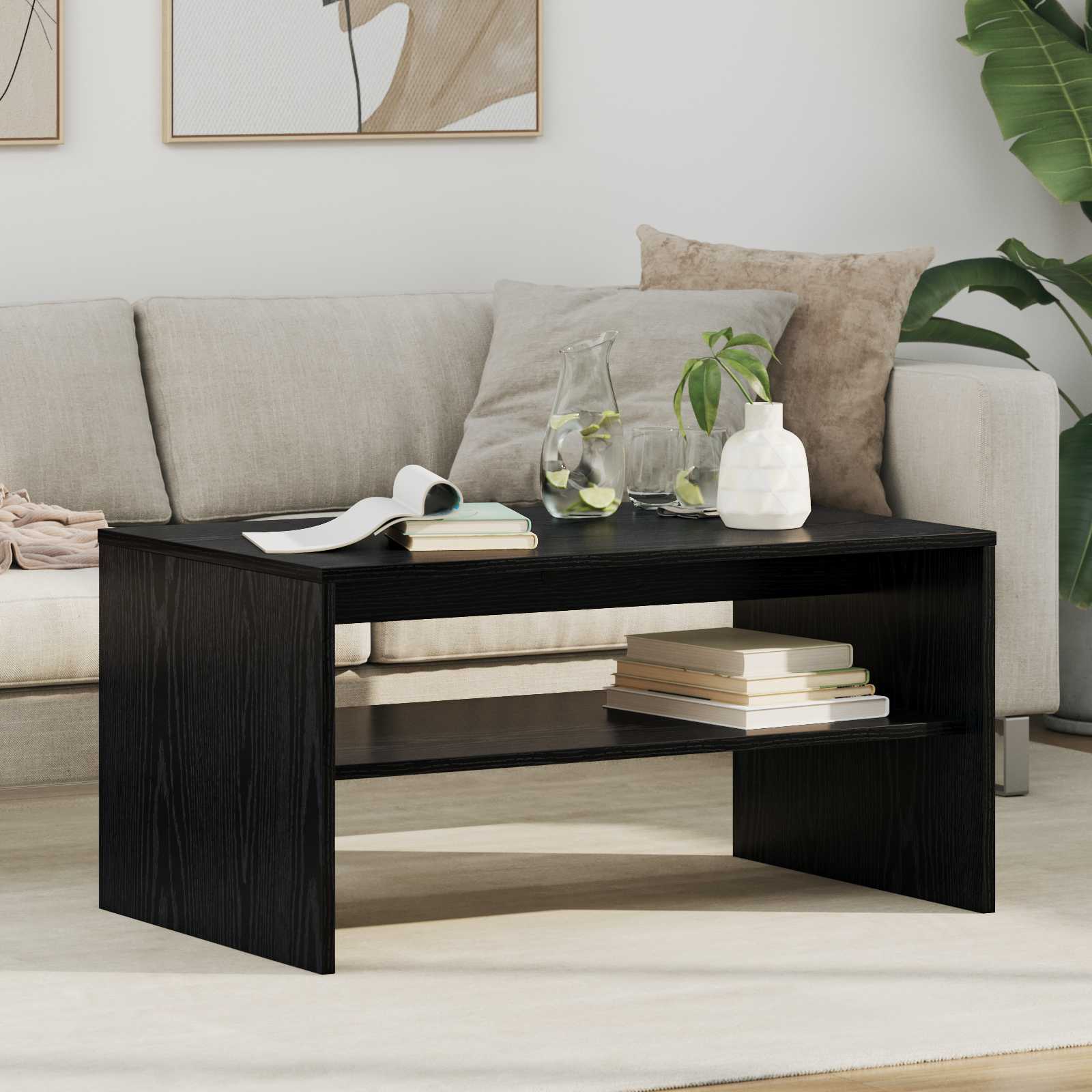 Couchtisch Beton Grau Holzwerkstoff