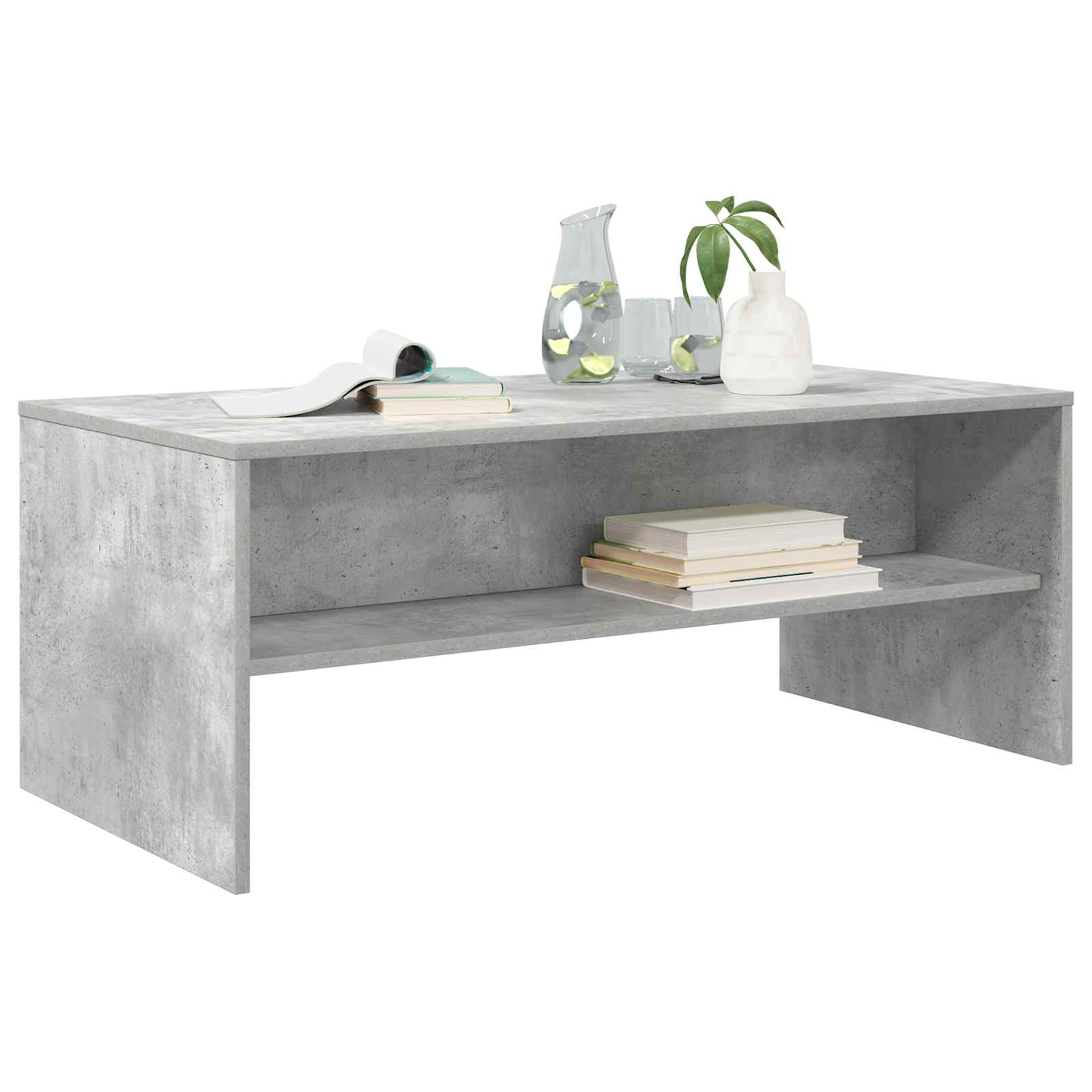 Couchtisch Beton Grau Holzwerkstoff