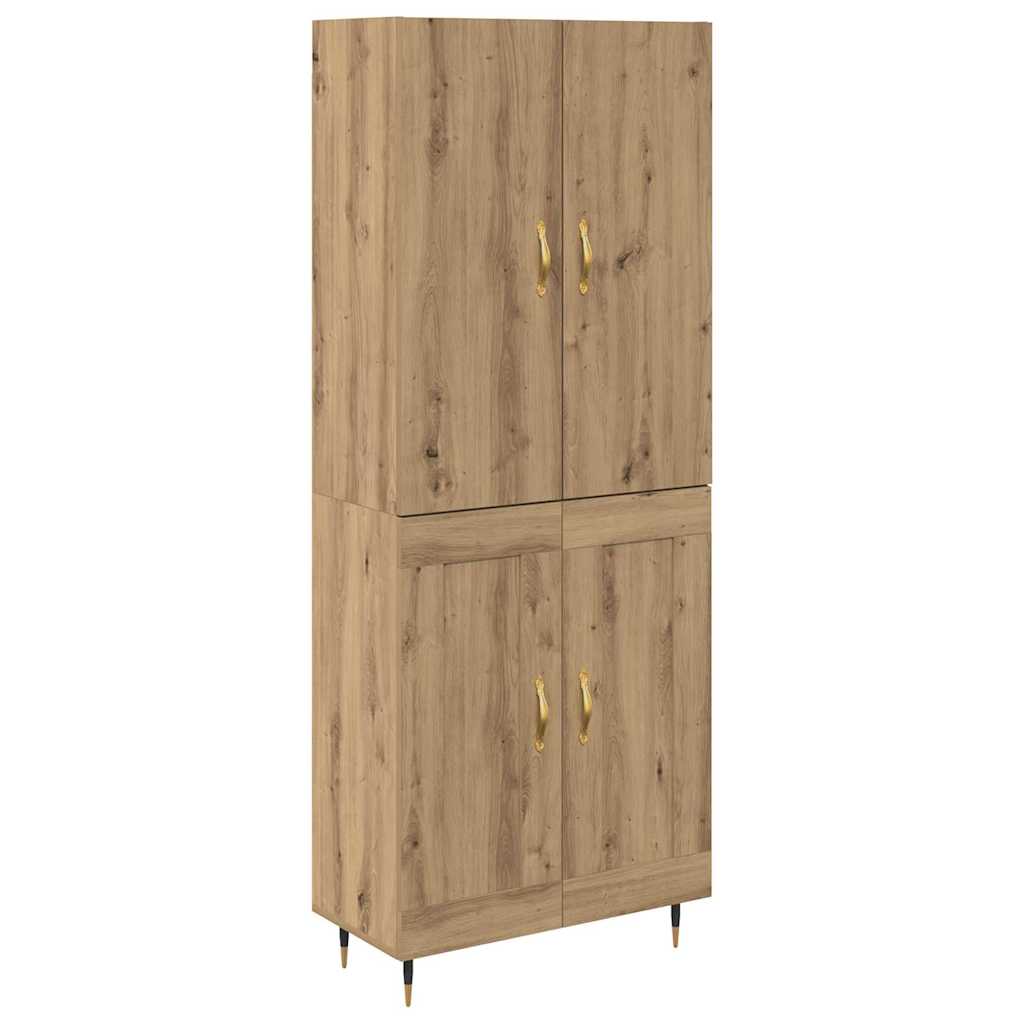 Highboard 69,5 X 34 X 180 Cm Holzwerkstoff