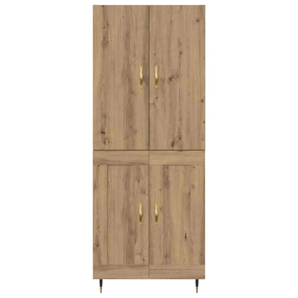 Highboard 69,5 X 34 X 180 Cm Holzwerkstoff