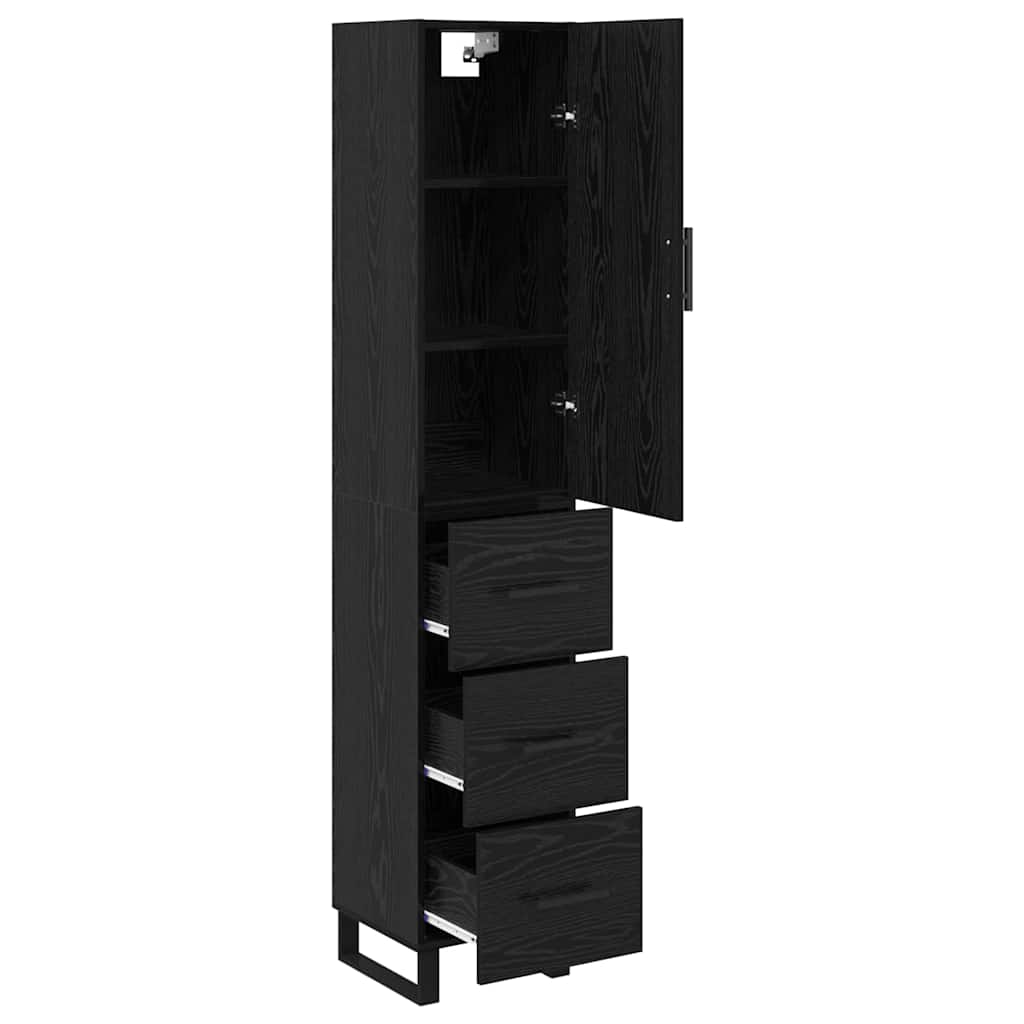Highboard 34,5 X 34 X 180 Cm Holzwerkstoff