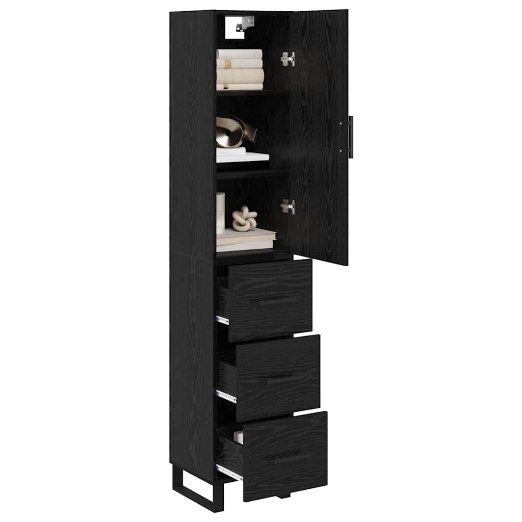 Highboard 34,5 X 34 X 180 Cm Holzwerkstoff