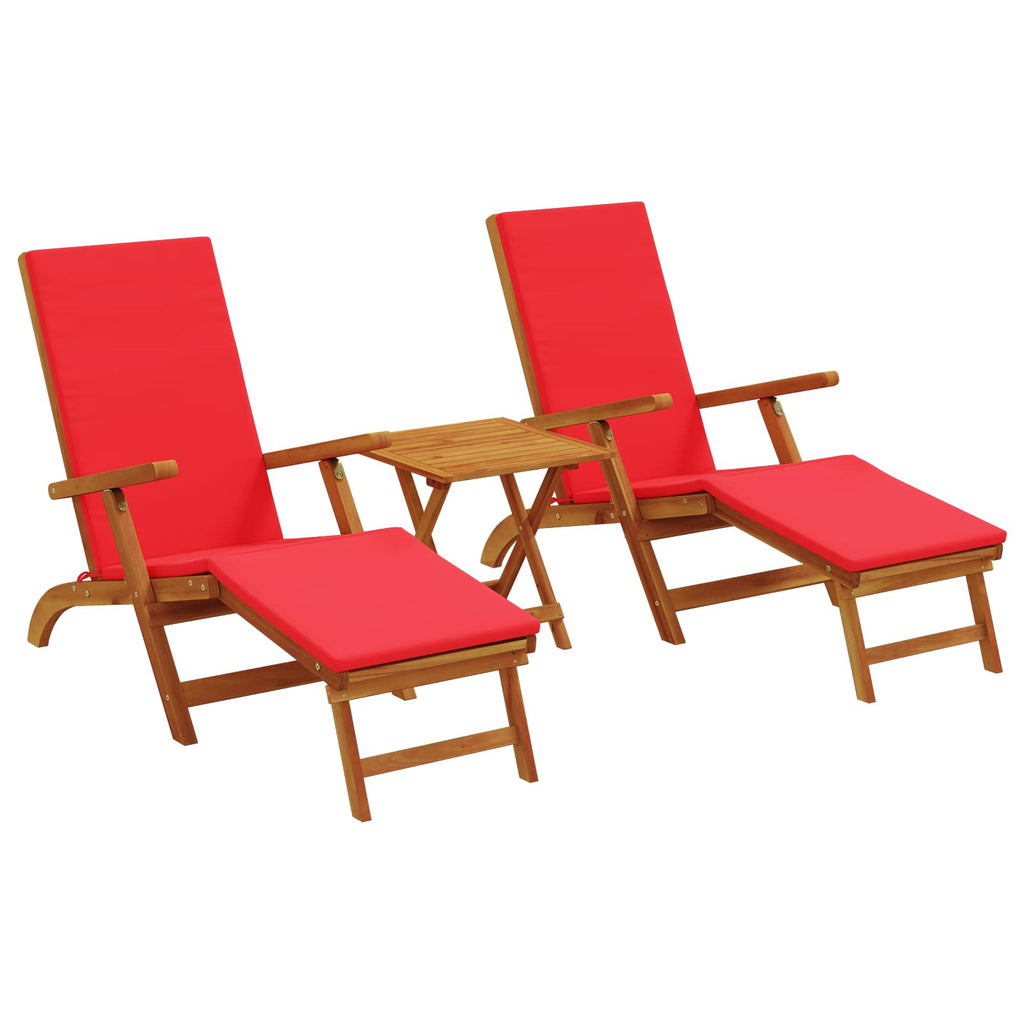 Liegestuhl Zum Verstellen Und Klappen 3 Pcs
