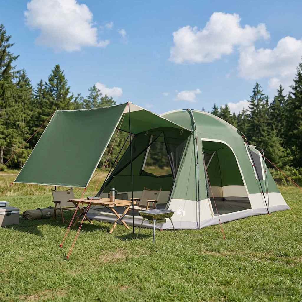 Hütten-Zelt 8-Personen Polyester Und Stahl