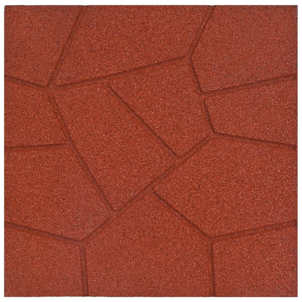 Gehwegstein 6 Pcs 40,5 X 40,5 X 2 Cm Gummi