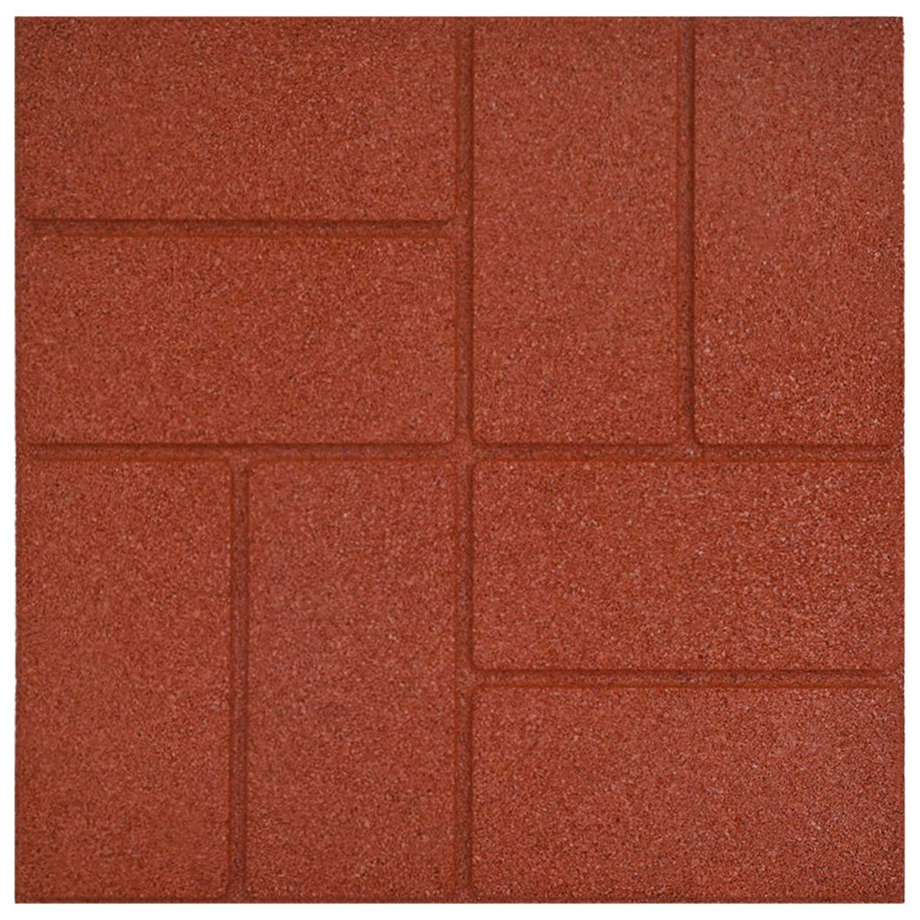Gehwegstein 6 Pcs 40,5 X 40,5 X 2 Cm Gummi