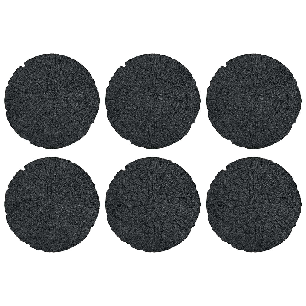 Trittsteine 6 Pcs Ø 45 X 1,8 Cm Gummi