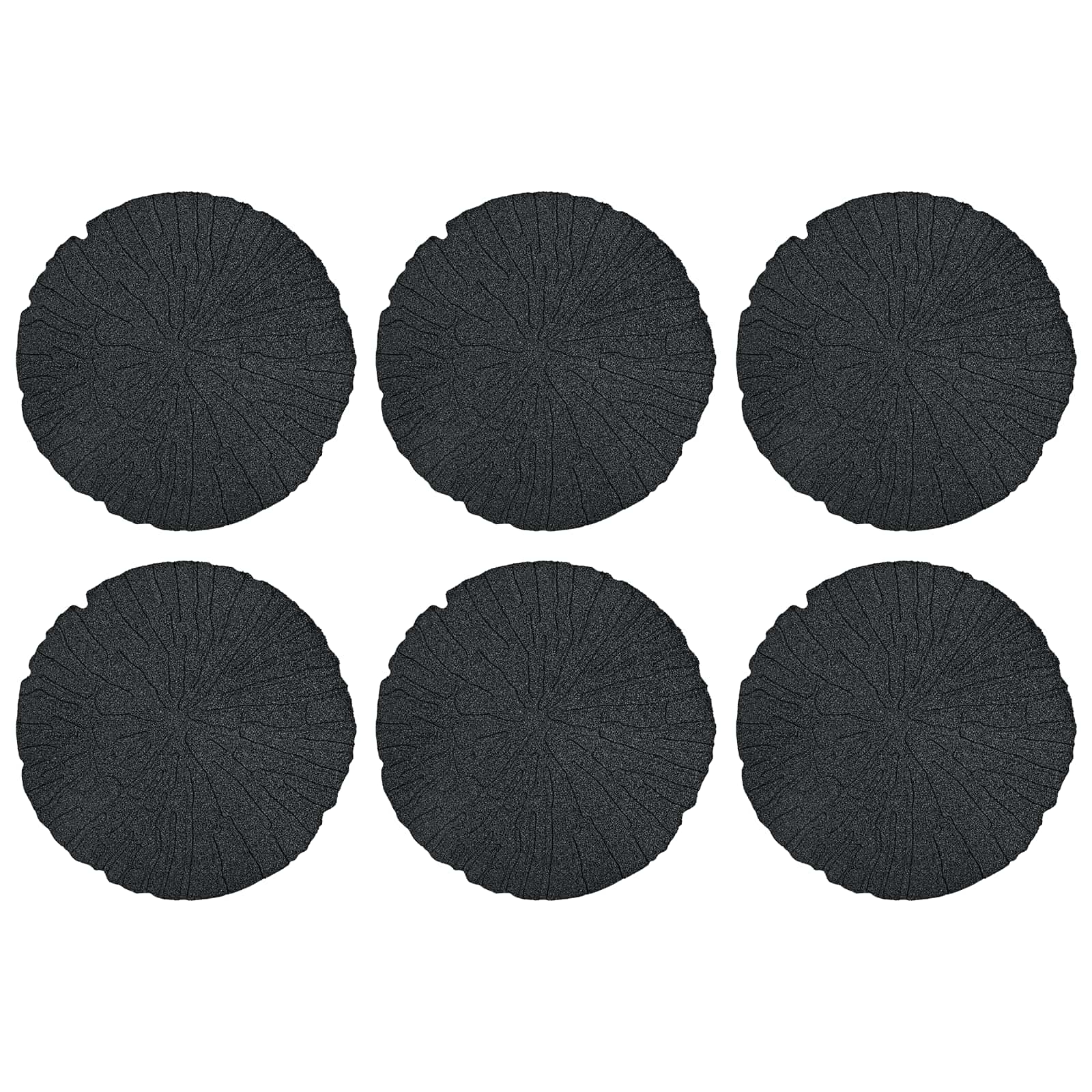Trittsteine 6 Pcs Ø 45 X 1,8 Cm Gummi