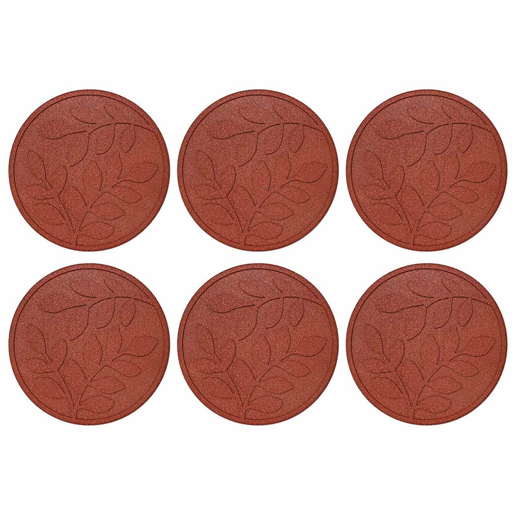 Gehwegstein 6 Pcs Ø 44 X 2 Cm Gummi
