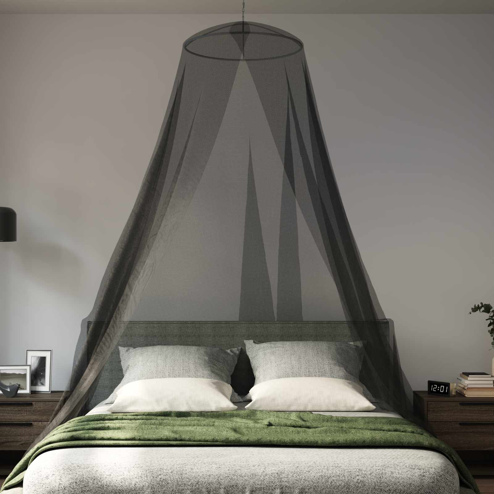 Moskito-Netz Für Das Bett 3 Pcs 156 Mesh ⌀56 X 220 Cm